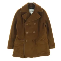 JUNKO SIMADA ジュンコシマダ 長袖 ウール ピーコート ブラウン レディース 古着