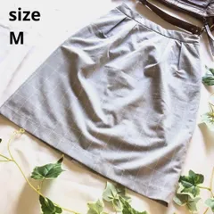 M【 ビジネスコア | INDEX / インデックス 】タイトスカート チェック グレー お仕事服 薄手 ウェストゴム 裏地なし 膝丈 春夏 T721_2306E2995