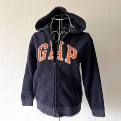 GAP Fleece Zip Hoodie 3/4 Sleeve Women's S Navy ギャップ フリース ジップパーカー レディース S・８分袖相当 ネイビー