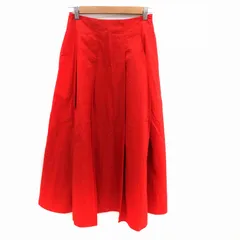 ユナイテッドアローズ UNITED ARROWS フレアスカート ロング丈 36 S 赤 レッド /HO16