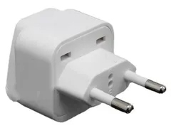 海外 変換プラグ Cタイプ ヨーロッパ 韓国 中国 タイ ベトナム コンセント アダプター 海外旅行 (ホワイト) [ホワイト]