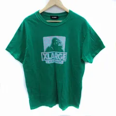 エクストララージ X-LARGE Tシャツ カットソー 半袖 ロゴ プリント L 緑 グリーン /SM33