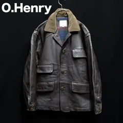 80's/90's O.Henry 羊革 レザースポーツジャケット 注文 Mサイズ