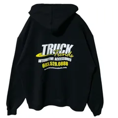 パーカー チャンピオン バックプリント 企業ロゴ ブラック 黒 フーディ プルオーバー スウェット レディース ユニセックス メンズ 古着 長袖