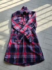 トミーヒルフィガー デニム レディース CHECK シャツ ONE PIECE XS