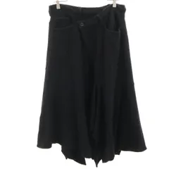 Ground Y グランドワイ 日本製 ミモレ丈 フレアスカート 1 ブラック レディース 古着