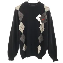 LINDBERGH リンドバーグ 未使用 カシミヤ100％ 長袖 セーター M ブラック系 ニット タグ付き メンズ 古着