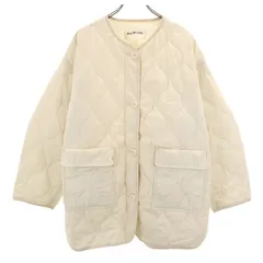Ray Beams レイビームス キルティングノーカラー ブルゾン 1 ホワイト レディース 古着