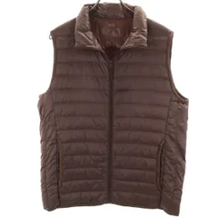 UNIQLO ユニクロ ウルトラライト ダウンベスト L ブラウン メンズ 古着