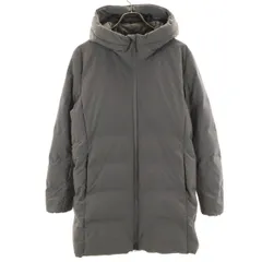 UNIQLO ユニクロ シームレス ショート ダウンコート L グレー レディース 古着