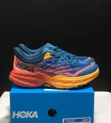 HOKA ONE ONE SPEEDGOAT 5 ホカ オネオネ スニーカー トレイルランニングシューズ トレランシューズ スピードゴート5 ビブラムソール ランシュー ブルー オレンジ