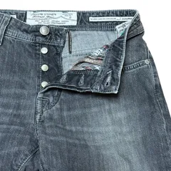 JACOB COHEN PW688 イタリア製 テーパードデニム ブラック サイズ30 メンズS ヤコブコーエン