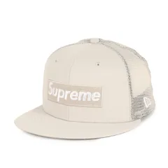 【美品】Supreme シュプリーム キャップ ストーン サイズ:7 3/8(58.7cm) | 23SS ×NEW ERA ボックスロゴ ベースボール メッシュキャップ (Box Logo Mesh Back) | ブランド | コラボ 別注【中古】