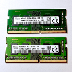 【SK hynix】DDR4-2666 4GB×2枚（計8GB）ノートPC用メモリ PC4-2666V 動作確認済み