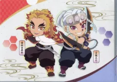 【中古】クリアファイル 煉獄杏寿郎＆宇髄天元 ufotable描き下ろし 合体奥義みにきゃらイラスト A4クリアファイル 「PS5/PS4/Switchソフト 鬼滅の刃 ヒノカミ血風譚2」 ゲオ購入特典