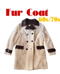 late60s〜70s Fingerhat Fashions ファーコート　PVC ダブルブレスト