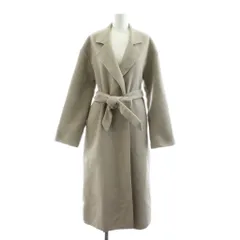 フレイアイディー FRAY I.D ガウンコート ロング トッパー ウール混 ベルト付き F グレージュ FFKB211000 /KU ■MU