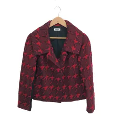 HIROKO BIS ヒロコビス　新品・未使用品　ジャケット　ライダース風 洗える】レースボンディングライダース風ジャケット(ライダース