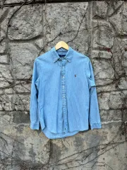 ポロラルフローレン ヴィンテージ シャンブレー シャツ m デニム