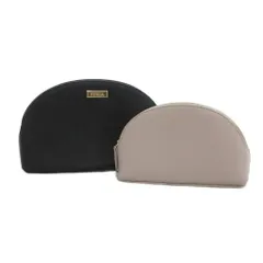 フルラ FURLA 美品 コスメティックケース ポーチ 2点セット まとめ ブラック ベージュ /UO
