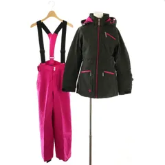 デサント DESCENTE セットアップ ジャケット 中綿 パンツ S グレー ピンク /HK ■AXのサムネイル