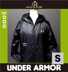 UNDER ARMOR　アンダーアーマー　ウーブンジャケット　ベースボールジャンパー　フード　ブラック　サイズSM