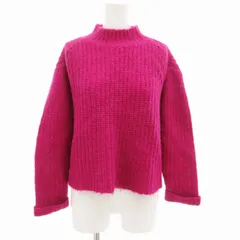 スピック&スパン Spick&Span ニット セーター 長袖 プルオーバー ハイネック モヘア混 ピンク /GV