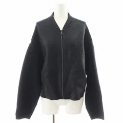 3.1 フィリップリム 3.1 phillip lim ブルゾン ジャケット ニット切替 S 黒 ブラック 紺 ネイビー /AN15のサムネイル