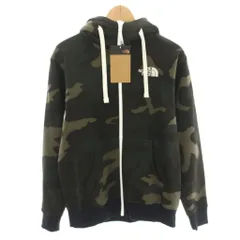 ザノースフェイス THE NORTH FACE ノベルティリアビューフルジップフーディー Novelty Rearview FullZip Hoodie ジップアップパーカー 長袖 迷彩柄 カモフラ柄 ミリタリー柄 タグ付き S カーキ NT11957 /YT