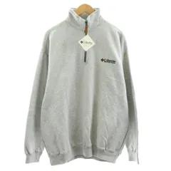コロンビア Columbia Whidbey Sweat Tops スウェット トレーナー 長袖 ハーフジップ 裏起毛 ロゴ刺繍 L グレー AM6074-072 /KU