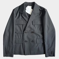 サカイ 25SS Doeskin Jacket テーラードジャケット ブラック2 - メルカリ