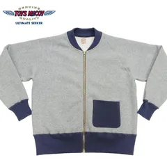 トイズマッコイ ジップスウェットシャツ TMC2556 メンズ ジップアップ C-2スウェット 2トーン切替 TOYS McCOY 021 アッシュグレー