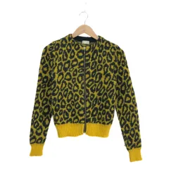 HYSTERICS ヒステリックス ジップアップカーディガン サイズ:F ヒョウ柄/モヘヤ/日本製    ブラック/イエロー レディース / 240001173647