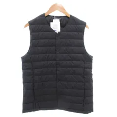 ユニクロ UNIQLO タグ付き 19AW ウルトラライトダウンコンパクトベスト L Vネック スナップボタン 黒 ブラック 311-419995 /AE