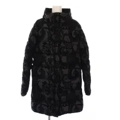 エトロ ETRO ダウンコート アウター スタンドカラー フロッキー  ミドル丈 40 ブラック 192-17567-9027 /KHのサムネイル