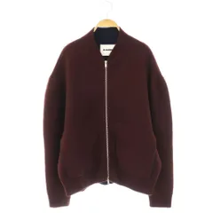 ジルサンダー JIL SANDER 24SS J61HP0001 Wジップ ニットブルゾン ジャケット カシミヤ混 44 ブラウン /ES ■OSのサムネイル