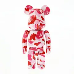 アベイシングエイプ A BATHING APE × MEDICOM TOY メディコム トイ BE@RBRICK CHOGOKIN カモ柄 ベアブリック 超合金 200％ ABC CAMO PINK ピンク ブランド古着ベクトル 中古☆AA★▲■250515のサムネイル
