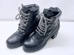 美品　MIUMIU　ミュウミュウ　ビジュー　レザー　ショートブーツ　34　約21ｃｍ