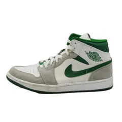 NIKE ナイキ 27cm AIR JORDAN 1 MID SE DC7294-103 2021年製 エアジョーダン1 ミッドカット WHITE/PINE GREEN  24005711