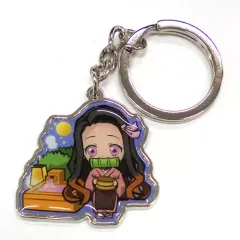 【中古】雑貨 竈門禰豆子(温泉2) メタルキーホルダー 「鬼滅の刃」 温泉地限定