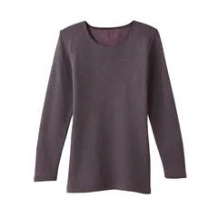 【新品】 [グンゼ] インナーシャツ 裏起毛 厚手 あったかインナー 伸びる 長袖インナー ホットマジック 寒さ知らず MH5646R/MH5646K レディース NewMラベンダー LL 0