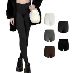 【新品】 [NIONIQ] ハイウエストストレッチ あったかインナー レディース レギンス ヒートテック 下 防寒タイツ アンダーウェア 美脚 スリム (JP, アルファベット, L, ブラック) 0