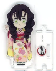 【中古】アクリルスタンド・アクリルパネル 甘露寺蜜璃(黒髪) 「鬼滅の刃 全集中展 刀鍛冶の里編・柱稽古編 描き下ろしみにきゃら繋がるランダムアクリルスタンド D」