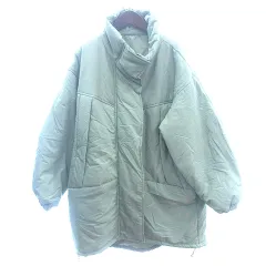 ナージージャパン NERGY JAPAN 中綿コート スタンドカラー オーバーサイズ 総裏地 ナイロン F 緑 グリーン /AU