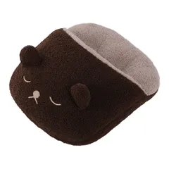 人気商品　ボア生地 コーヒー あったかグッズ 対策 冷え性 足 スリッパクッション 足ぽかクッション 暖かい足入れクッション [Shinnwa]