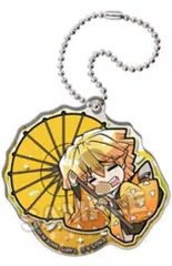 【中古】雑貨 我妻善逸 「鬼滅の刃 ぴた!でふぉめ 和傘 アクリルキーホルダー」
