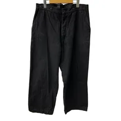 コモリ COMOLI 23AW デニムオーバーパンツ R01-03010 デニム ブラック サイズ2サイズ 201MB-1202