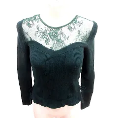 フレイアイディー FRAY I.D ニット カットソー Uネック 長袖 F 緑 グリーン /RT