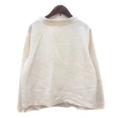 スピック&スパン Spick&Span ニット セーター ハイネック 長袖 ウール 白 アイボリー /MN