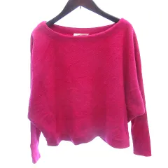 ボールジー BALLSEY トゥモローランド ニット セーター サブリナネック ウール アンゴラ混 長袖 F ピンク /AU